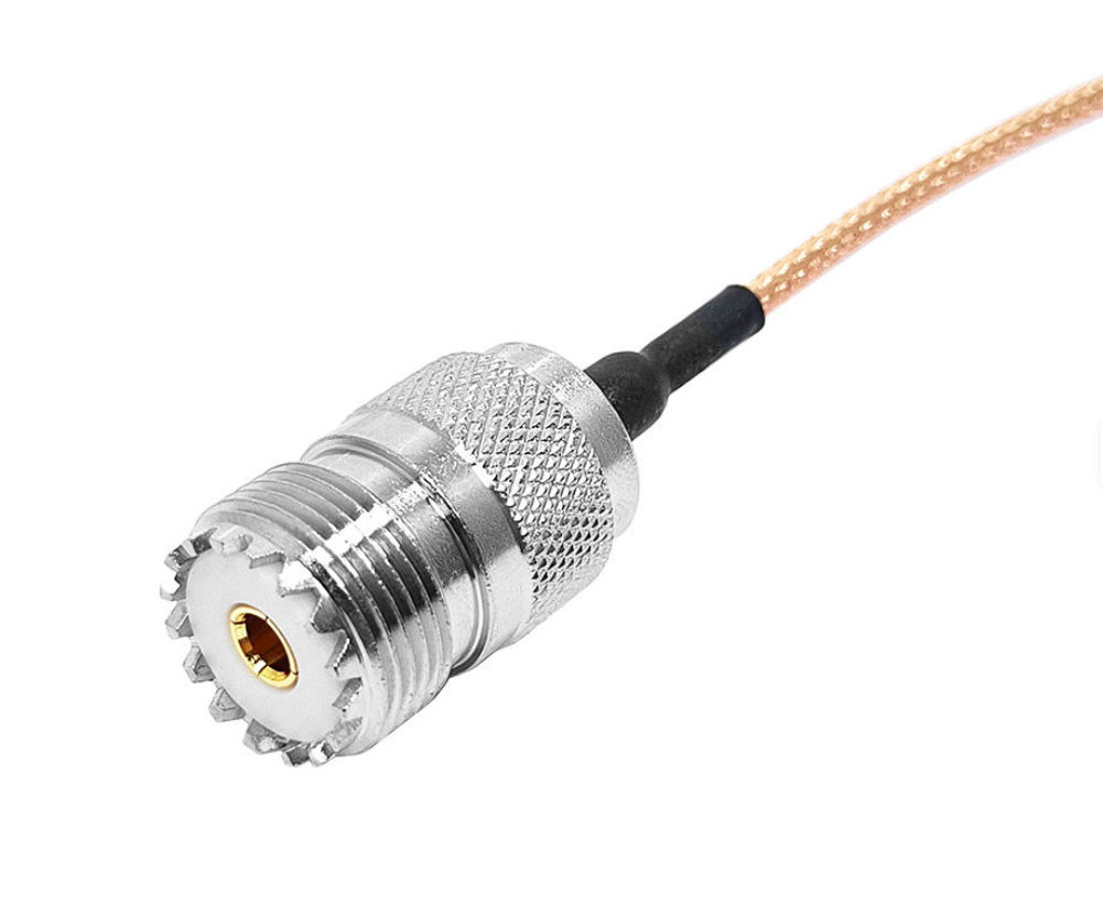 BNC公头和UHF母头接RG316电缆组件